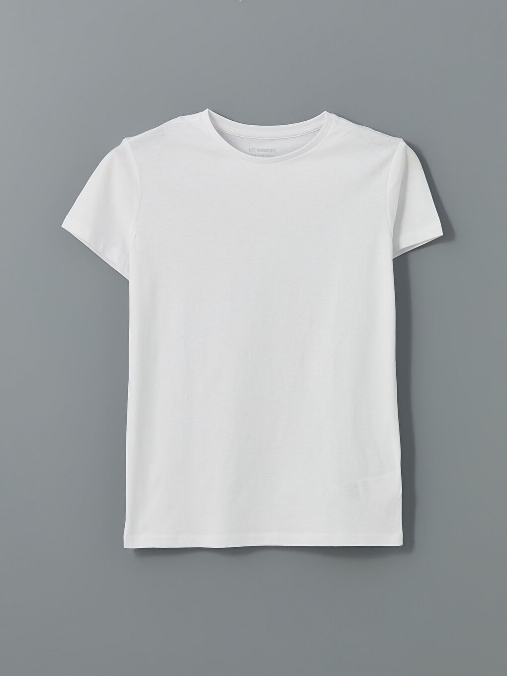 Crew Neck Plain Combed Cotton Girls T-Shirt -S5BY22Z4-YTD