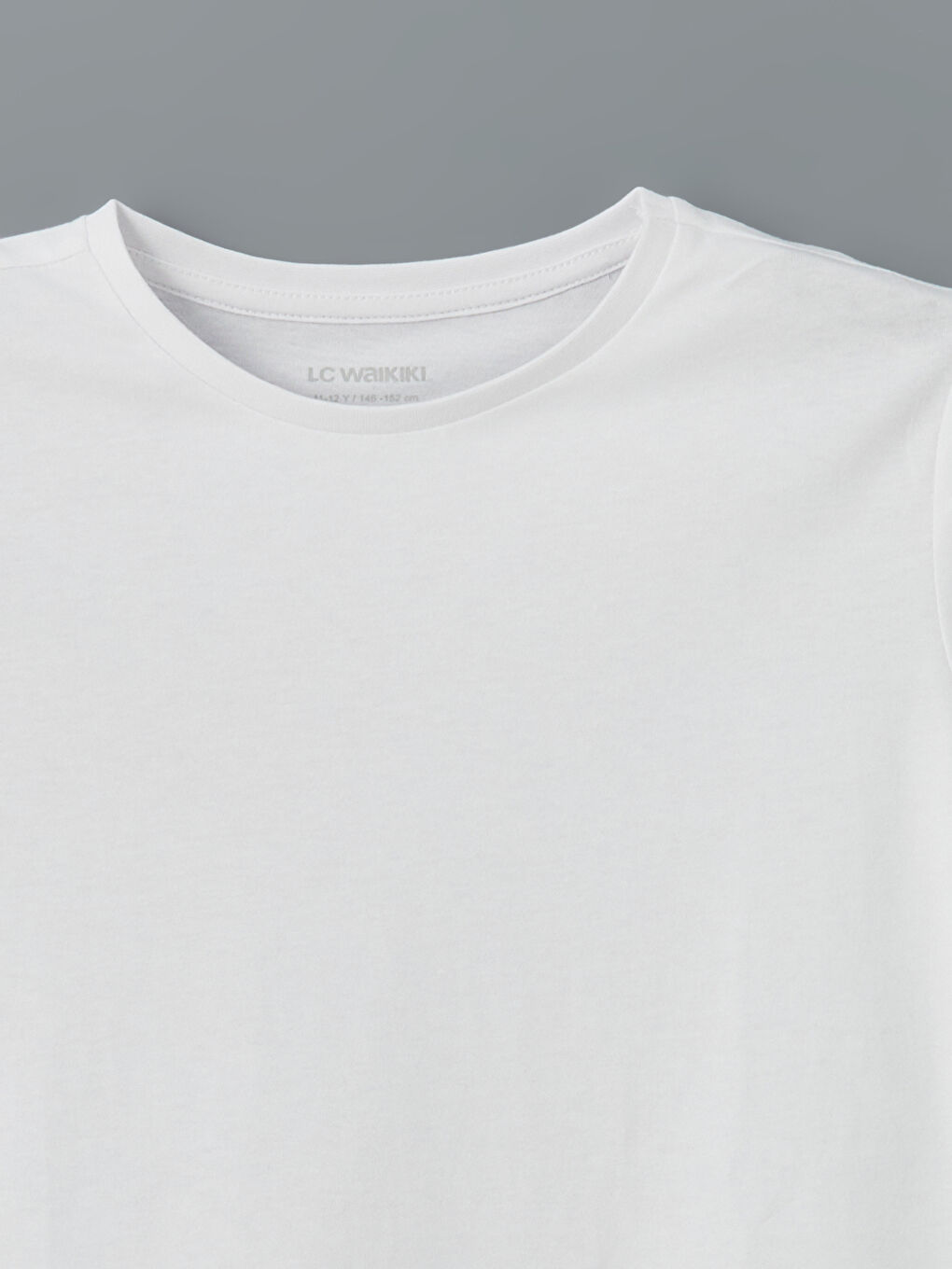 Crew Neck Plain Combed Cotton Girls T-Shirt -S5BY22Z4-YTD
