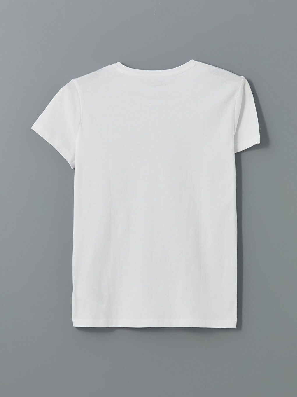 Crew Neck Plain Combed Cotton Girls T-Shirt -S5BY22Z4-YTD