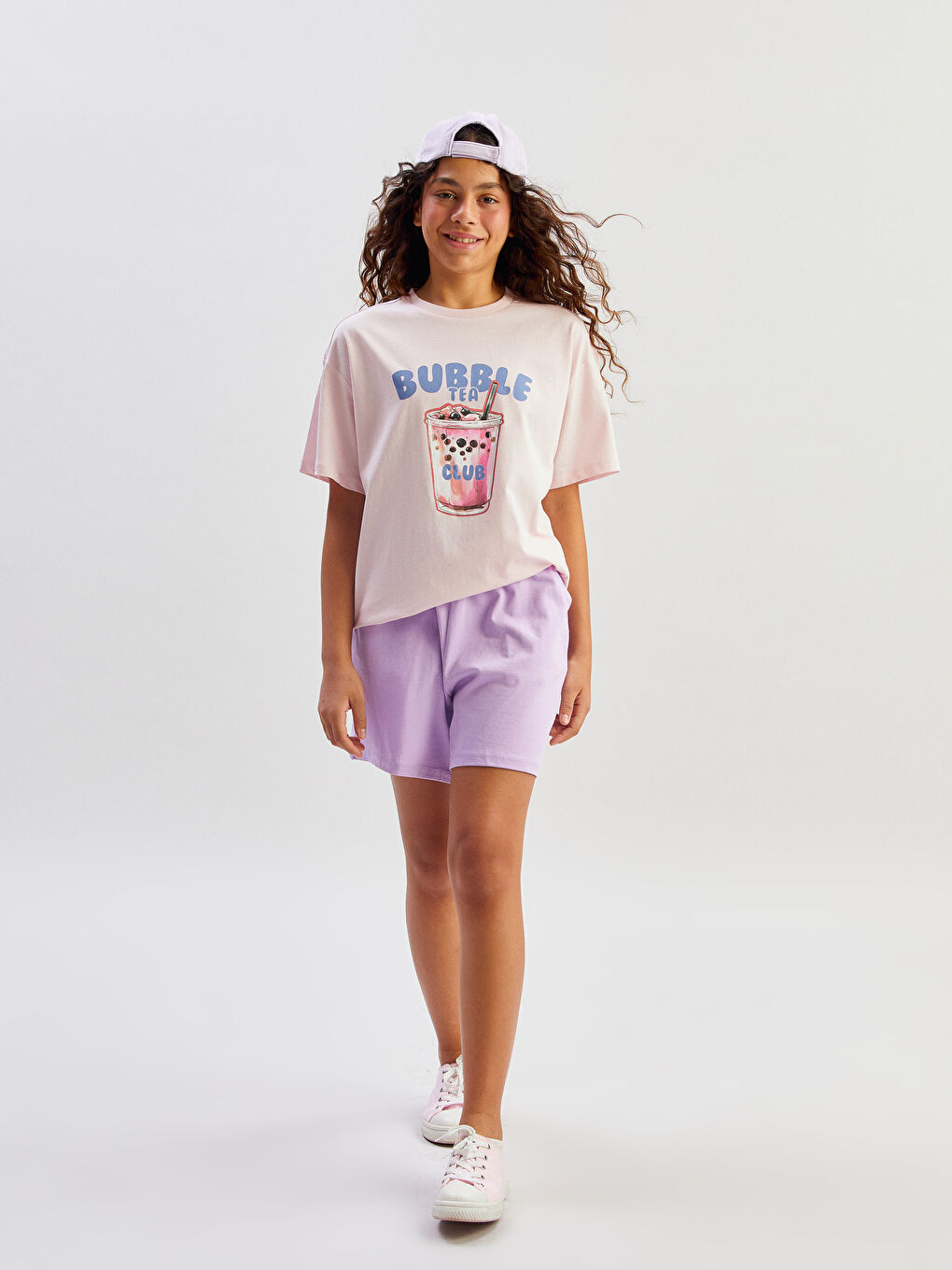 LCW Kids Girls' Shorts with Elastic Waist -S5BY42Z4-YTD