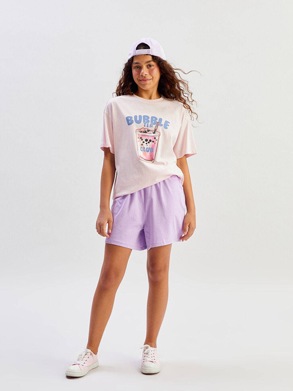 LCW Kids Girls' Shorts with Elastic Waist -S5BY42Z4-YTD