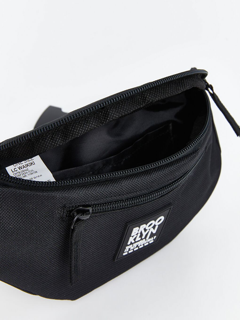 Siyah Yazı Baskılı Erkek Çocuk Bel Çantası-2