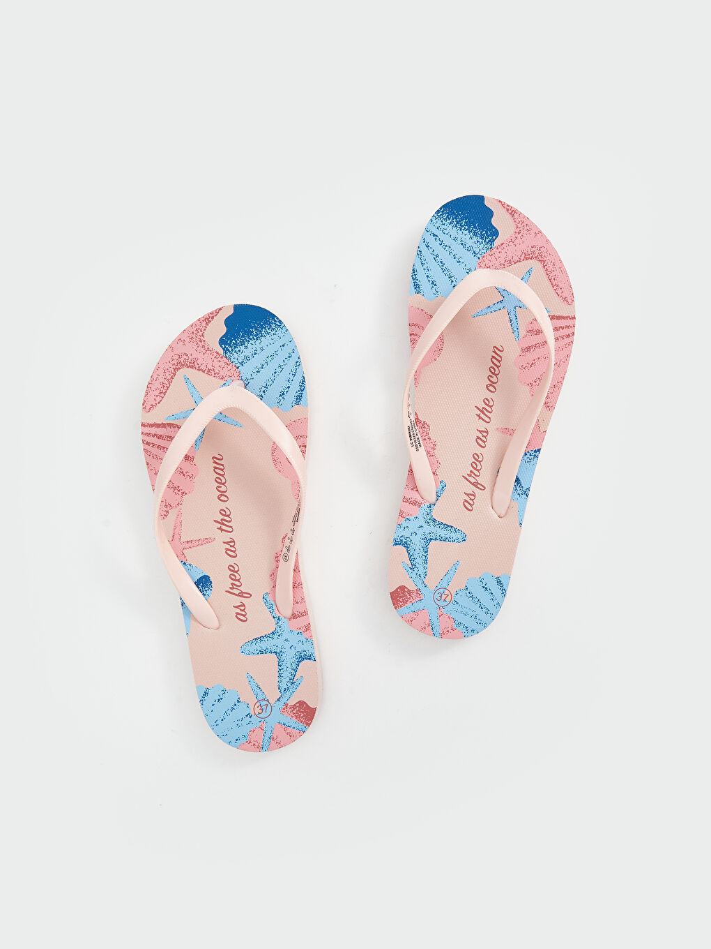 Patterned Women's Beach Sliders -S5BY63Z8-M0T