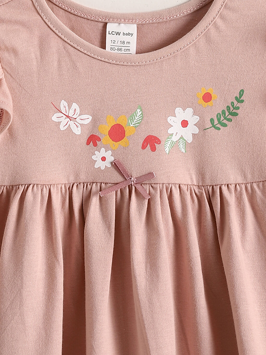 Crew Neck Floral Girls' Dress-3