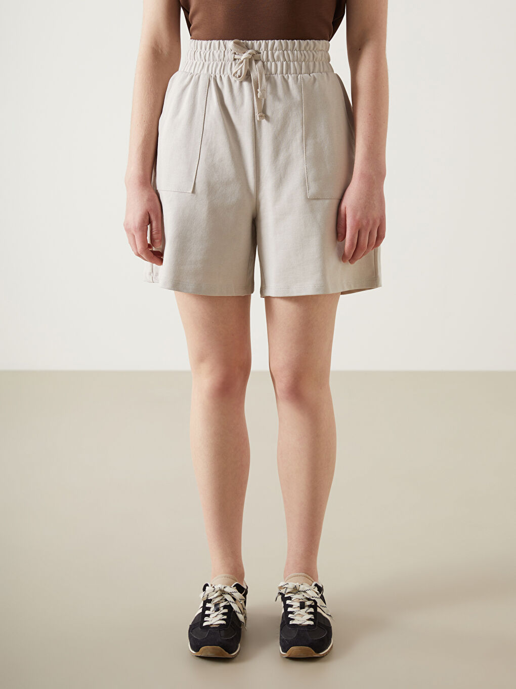 Women's Elastic Waist Shorts -S5BY81Z8-FJS