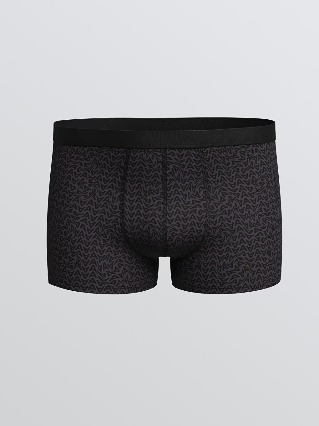 سراويل بوكسر قطن مطاطي بقصة عادية للرجال - ٣ قطع-1