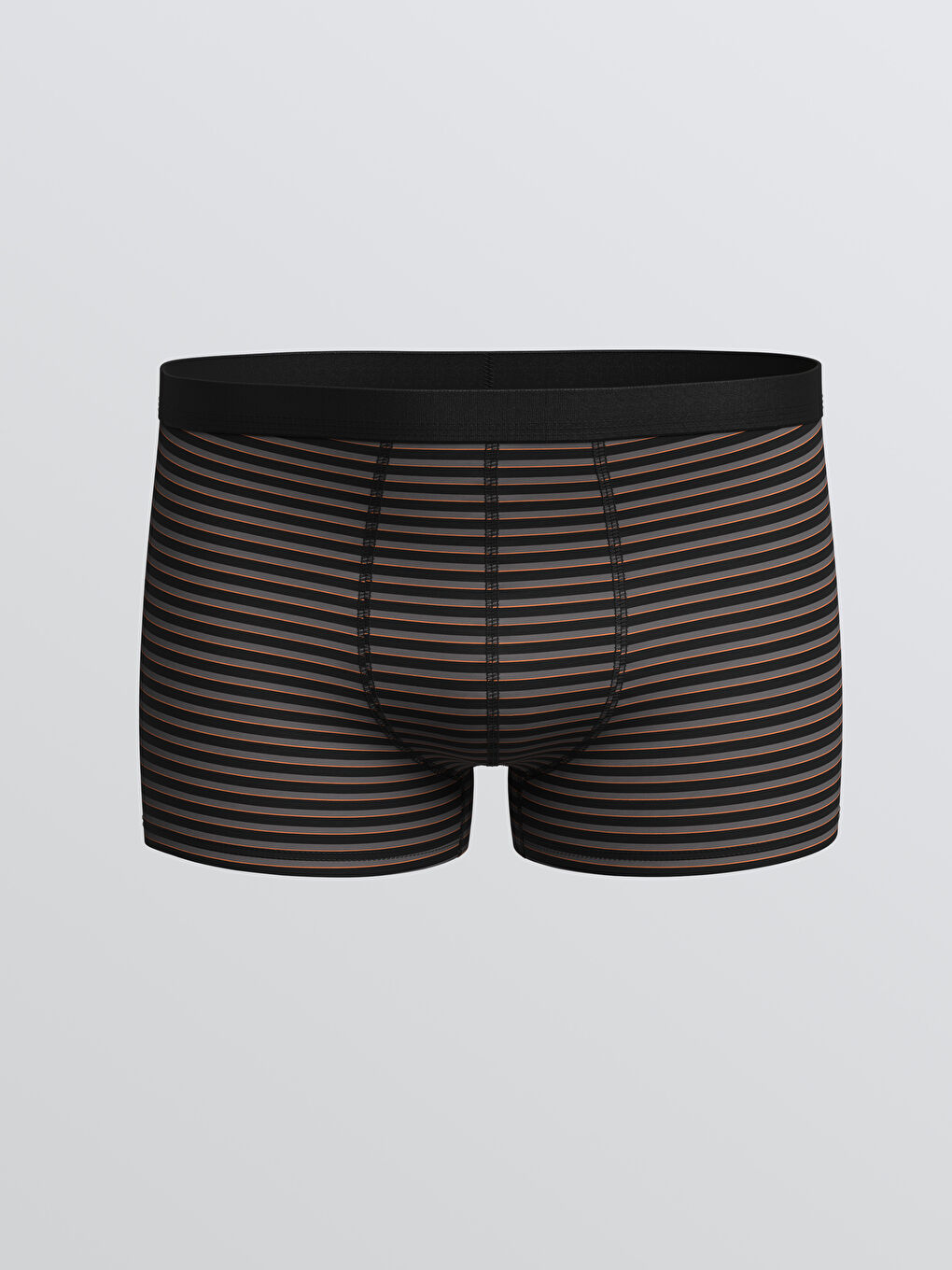 سراويل بوكسر قطن مطاطي بقصة عادية للرجال - ٣ قطع-3