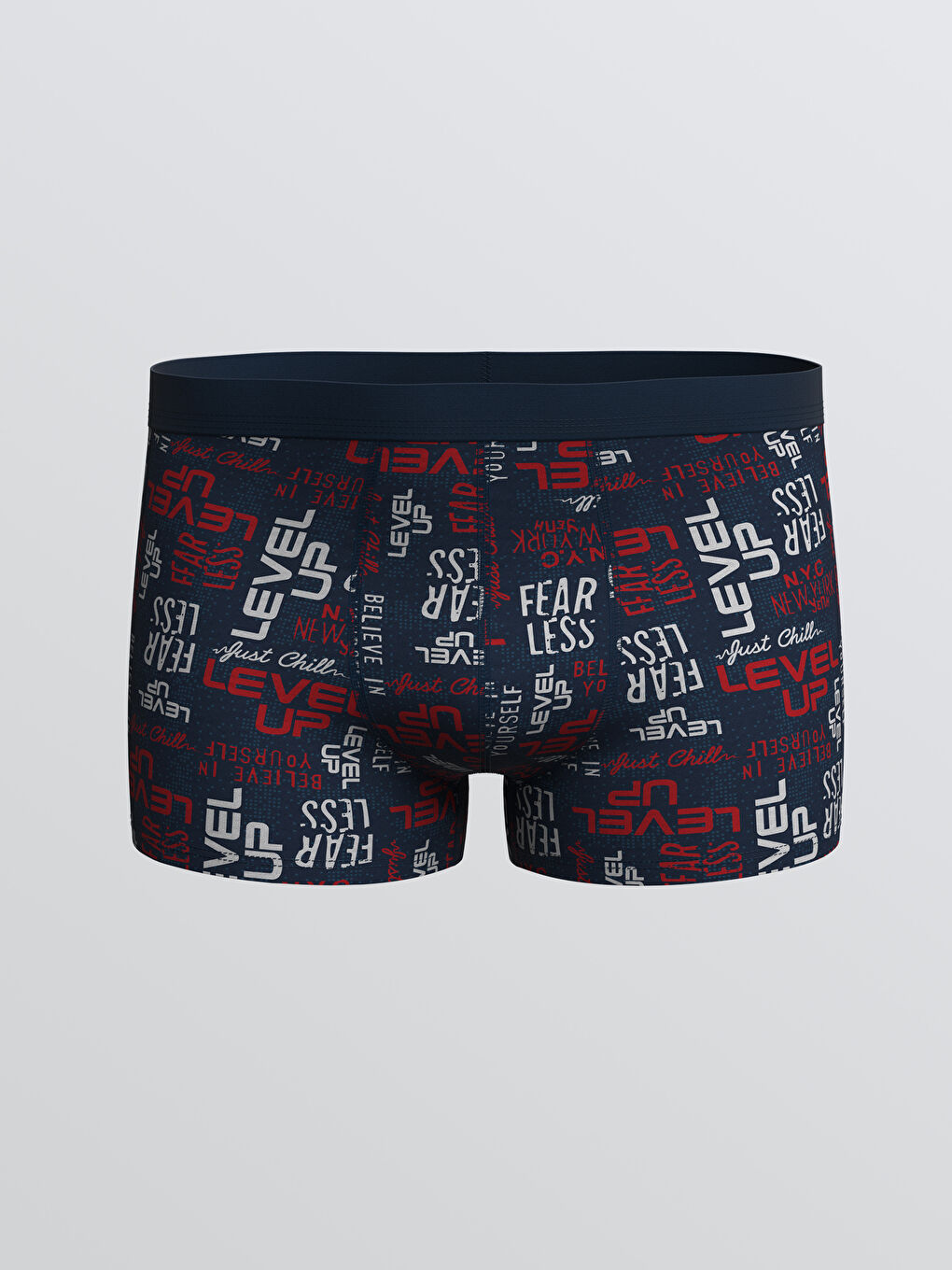 سراويل بوكسر للرجال بقماش مرن عادي ٣ قطع-1