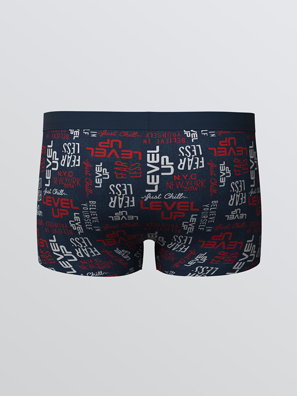 سراويل بوكسر للرجال بقماش مرن عادي ٣ قطع-4