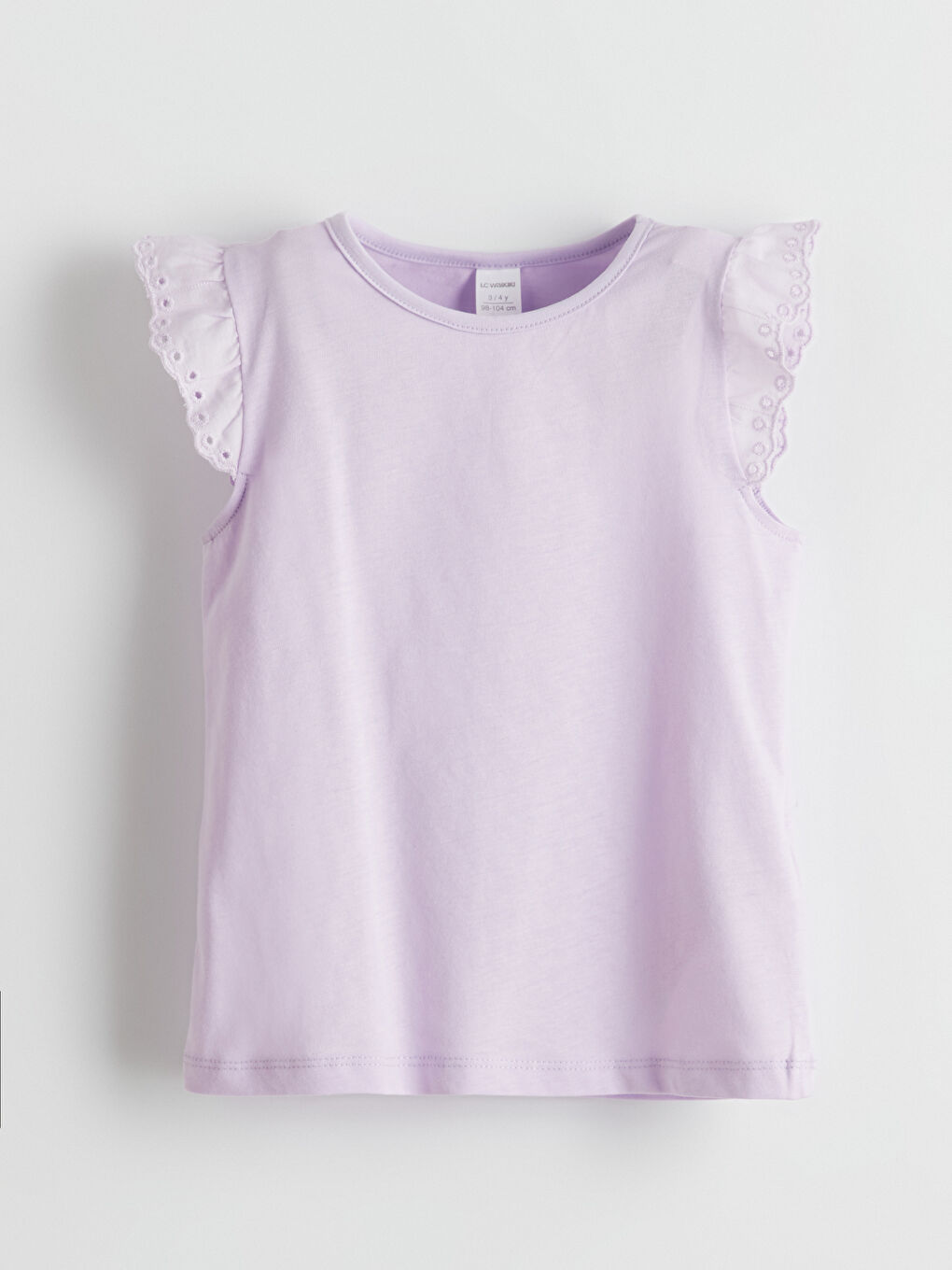 Crew Neck Embroidered Cotton Girls Blouse -S5CA96Z1-G0W