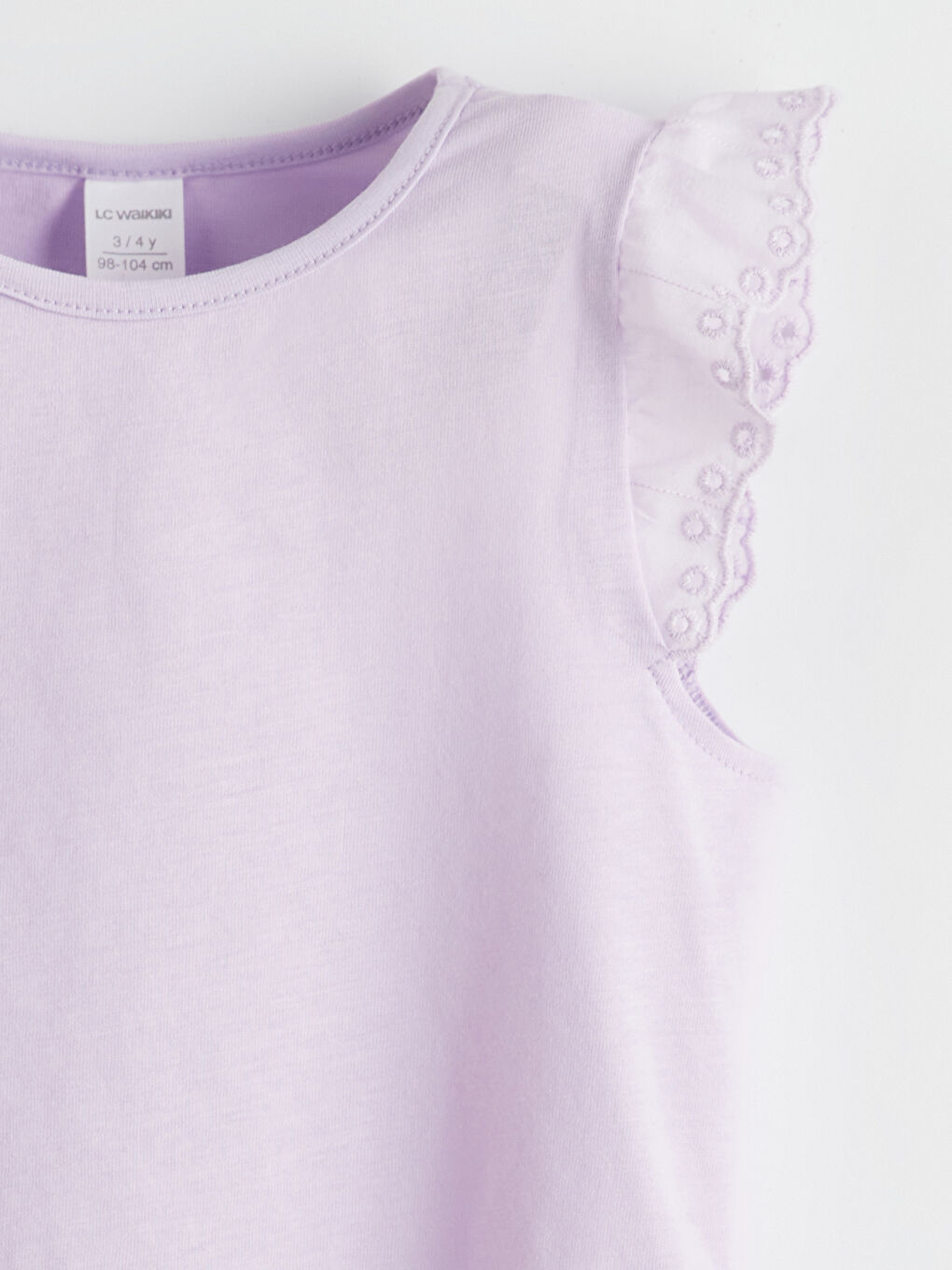 Crew Neck Embroidered Cotton Girls Blouse -S5CA96Z1-G0W