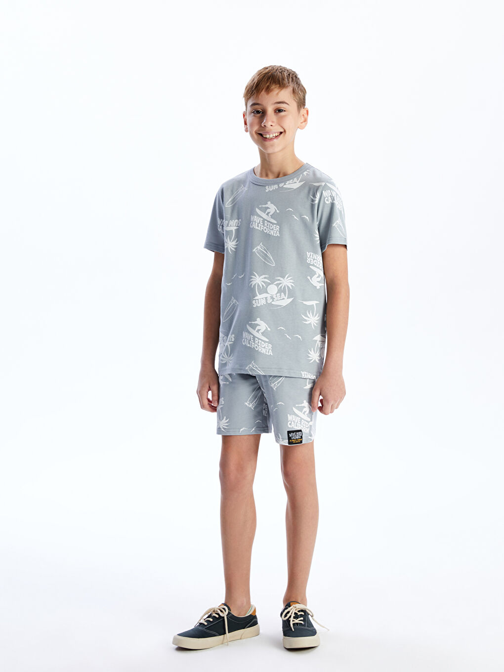 Crew Neck Boy T-Shirt -S5CB03Z4-LRW