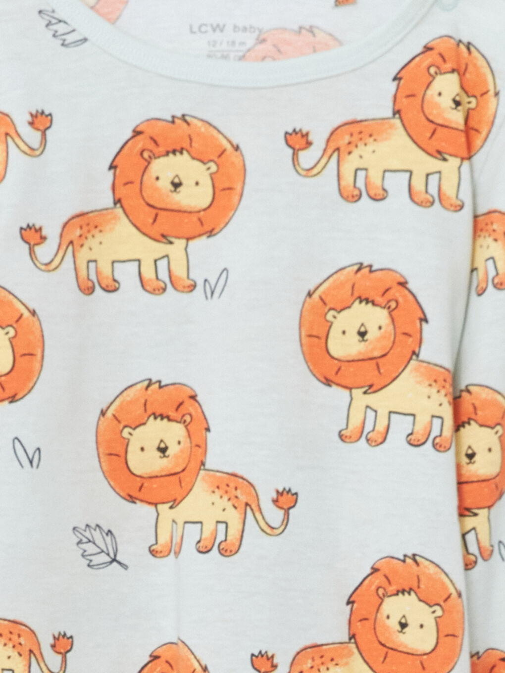 Lion Printed Baby Boys' Pyjama Set 2 Pack -S5CB09Z1-FDU