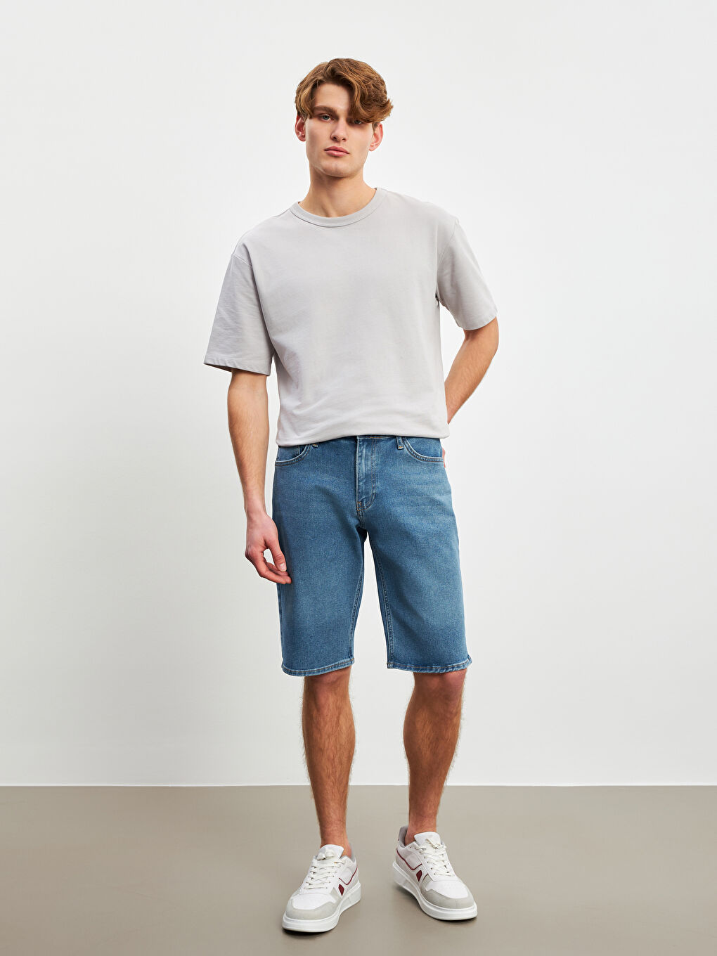 Standard Fit Men's Denim Shorts -S5CB12Z8-H45