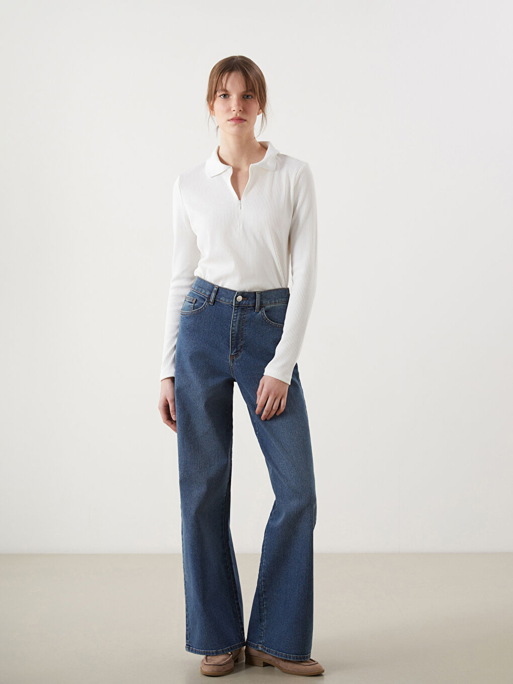LCWAIKIKI Classic Wideleg Women's Jeans -S5CB22Z8-309