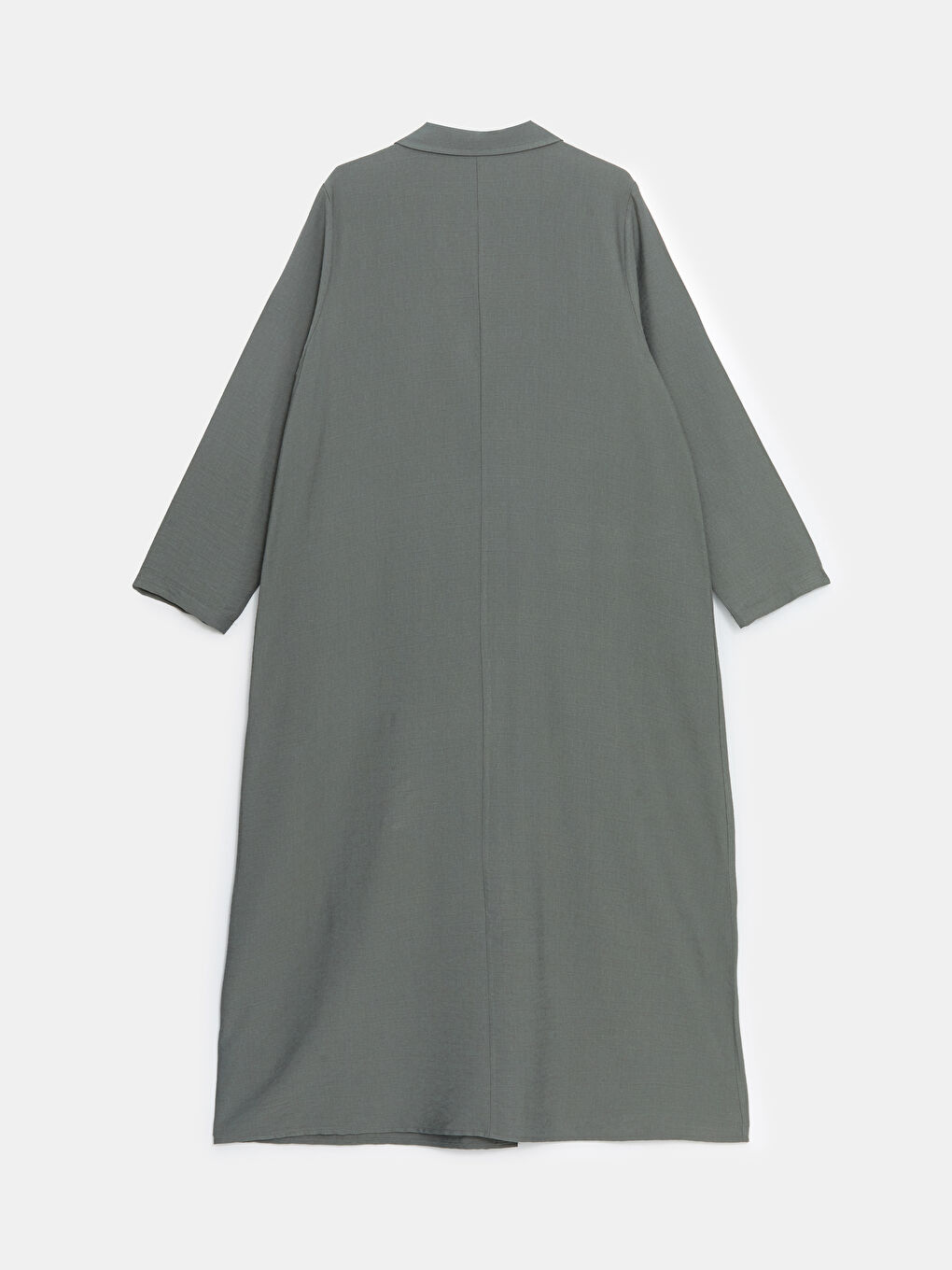 Shirt Collar Linen-Look Women’S Abaya -S5CB24Z8-V3T