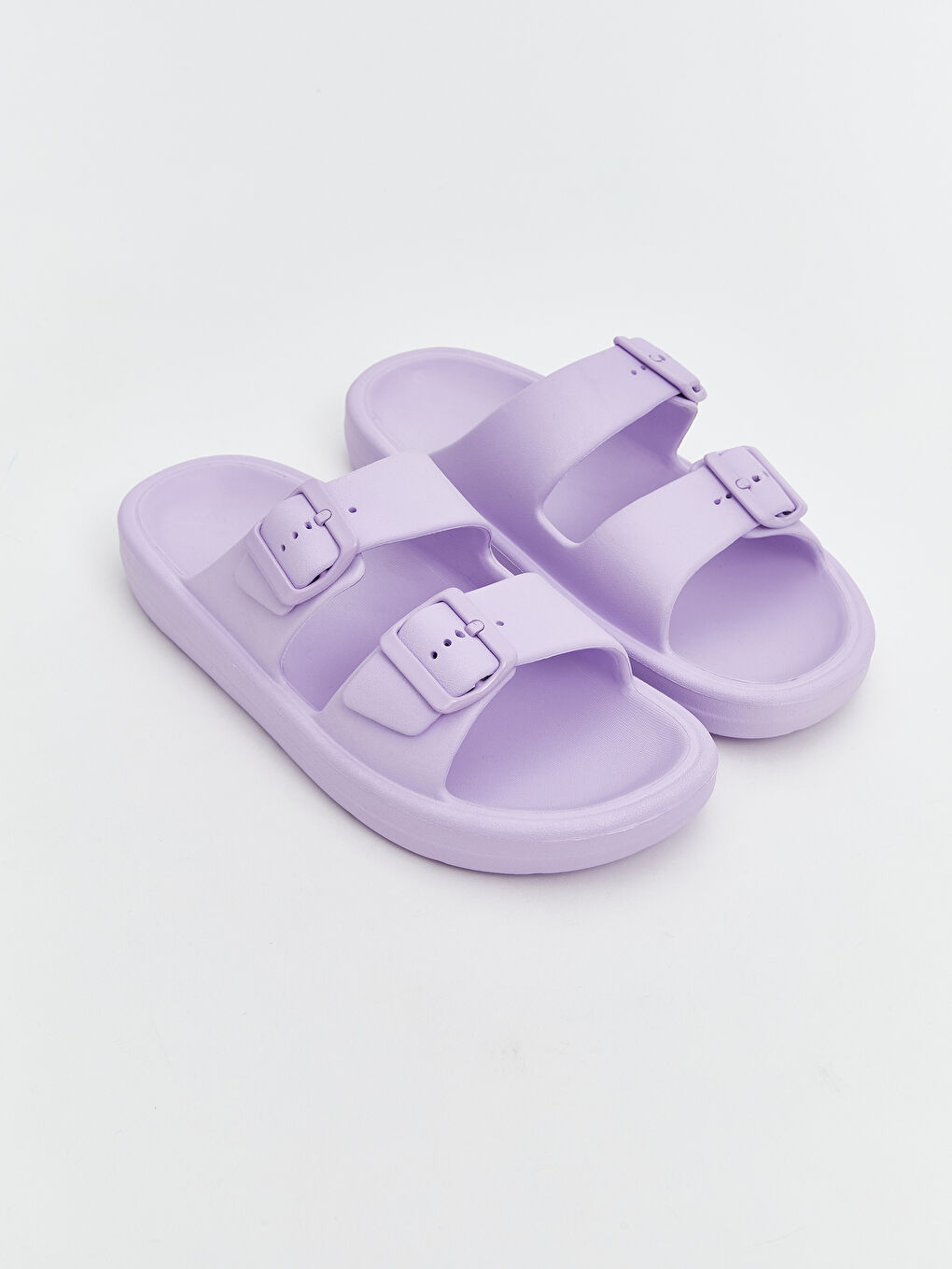 LCW STEPS Lila Çift Bantlı Kız Çocuk Terlik