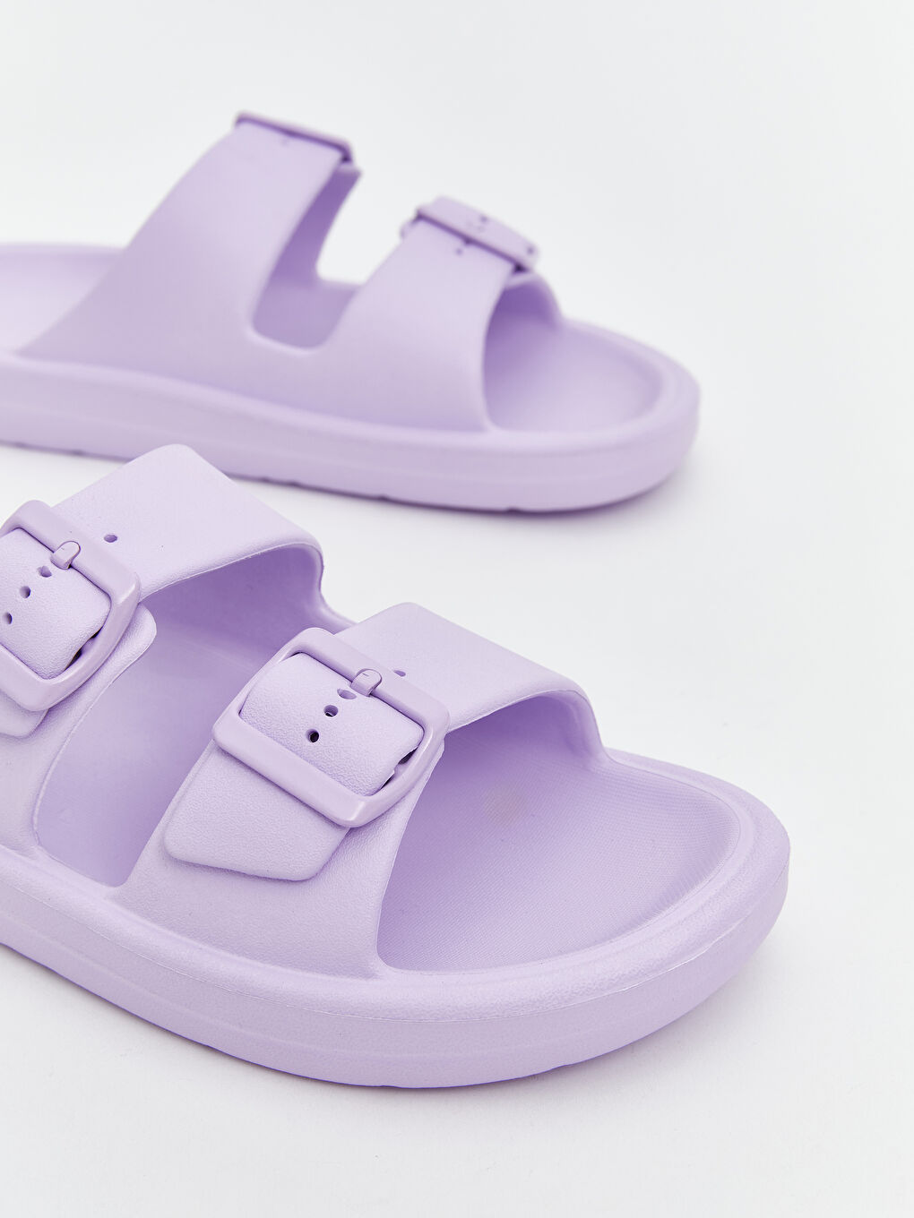 LCW STEPS Lila Çift Bantlı Kız Çocuk Terlik - 2