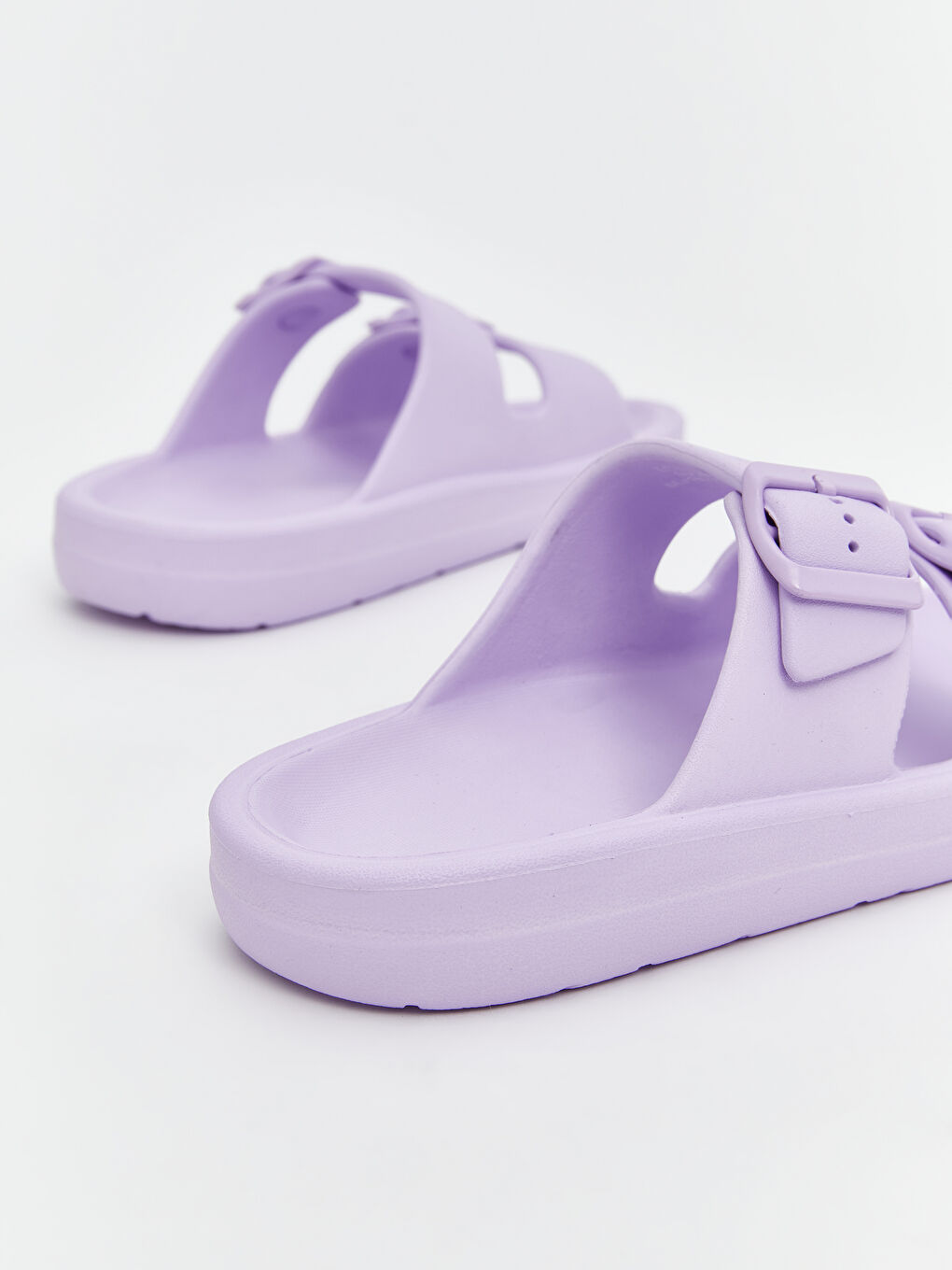 LCW STEPS Lila Çift Bantlı Kız Çocuk Terlik - 4