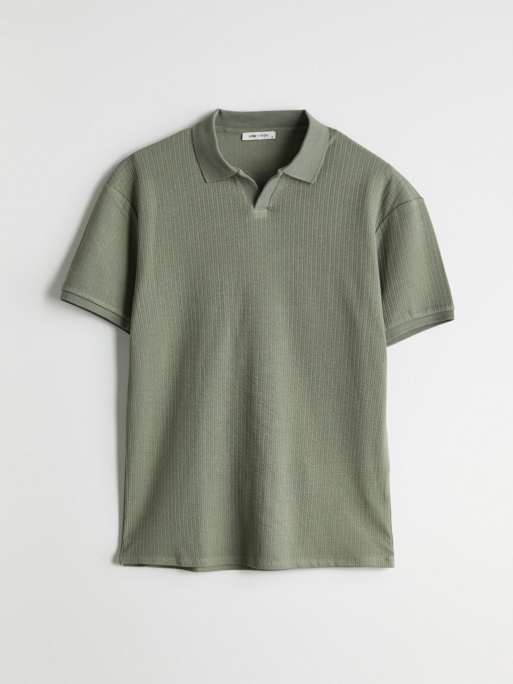 LCW Vision Yeşil Polo Yaka Erkek Tişört - 4