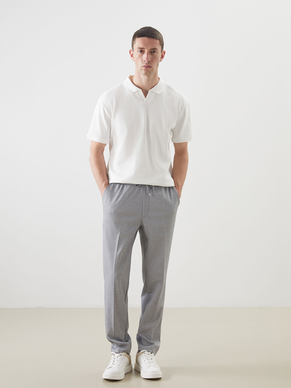 Polo Neck Men's T-Shirt -S5CB37Z8-R9J