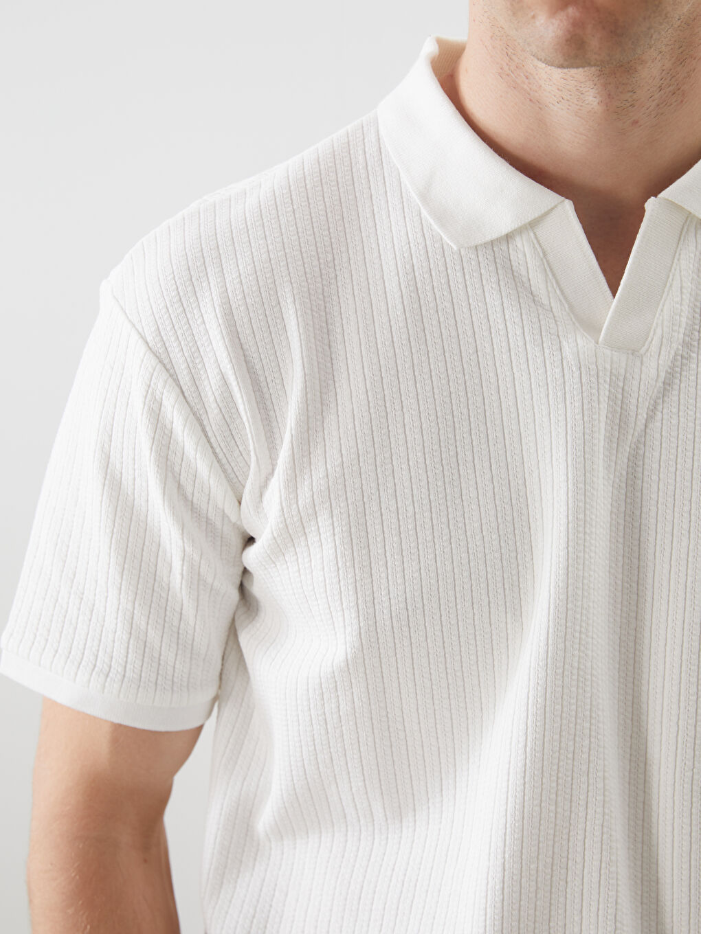 Polo Neck Men's T-Shirt -S5CB37Z8-R9J