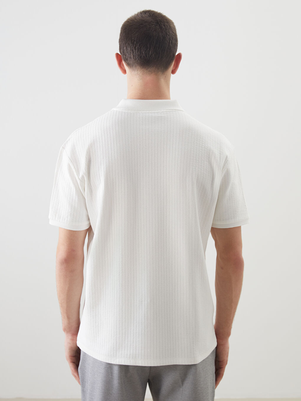 Polo Neck Men's T-Shirt -S5CB37Z8-R9J