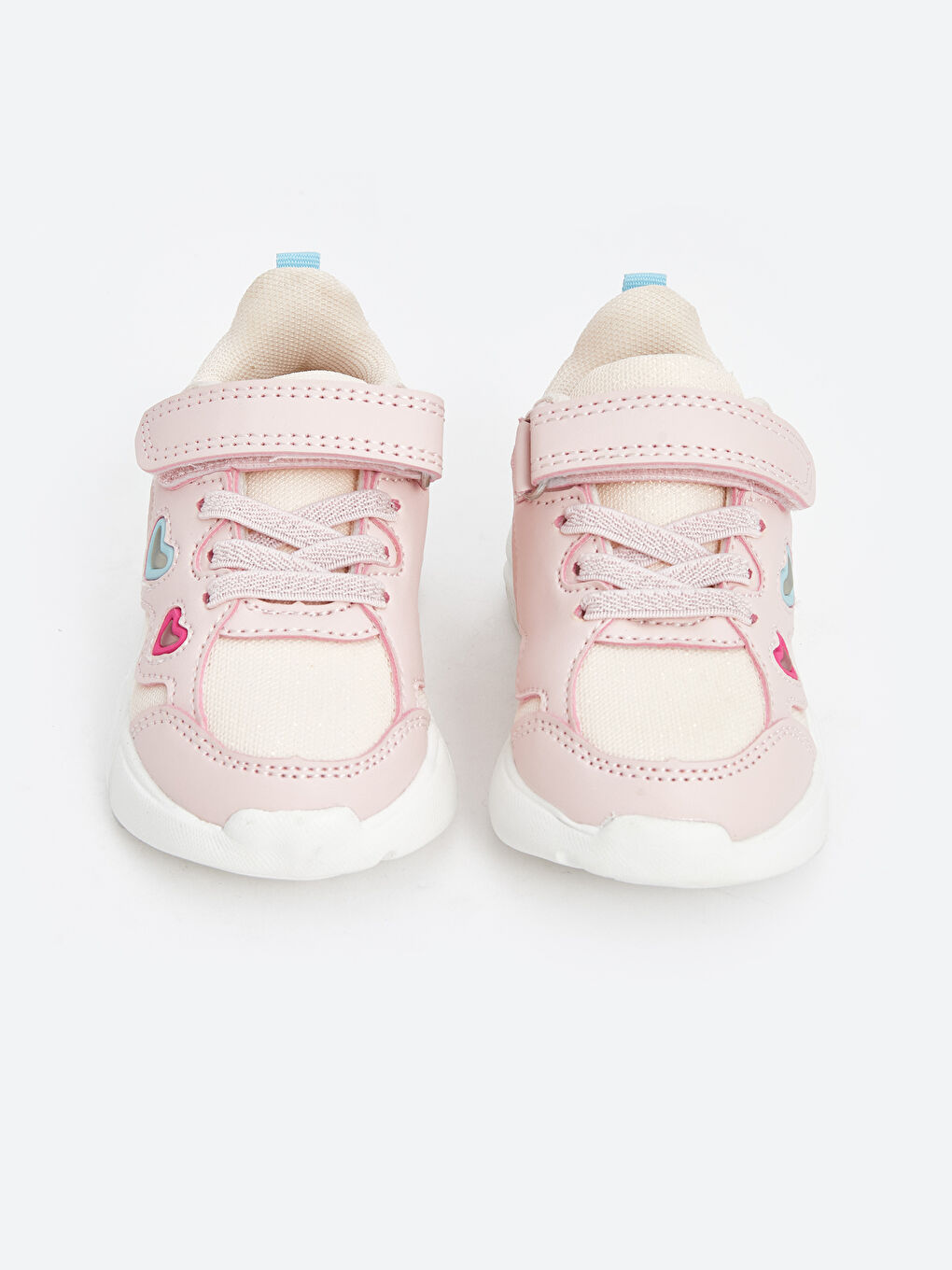 Lace-up and Hook-and-Loop Light-Up Sole Baby Girls' Shoe -S5CB45Z1-DMQ