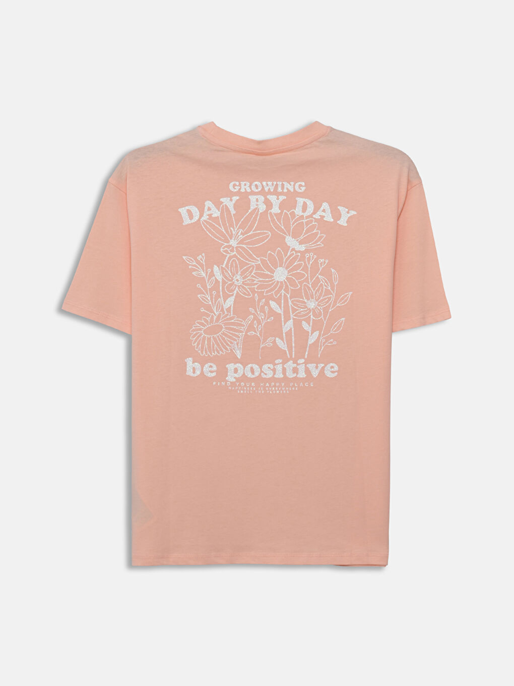 Crew Neck Floral Girls' T-Shirt -S5CB75Z4-G5P