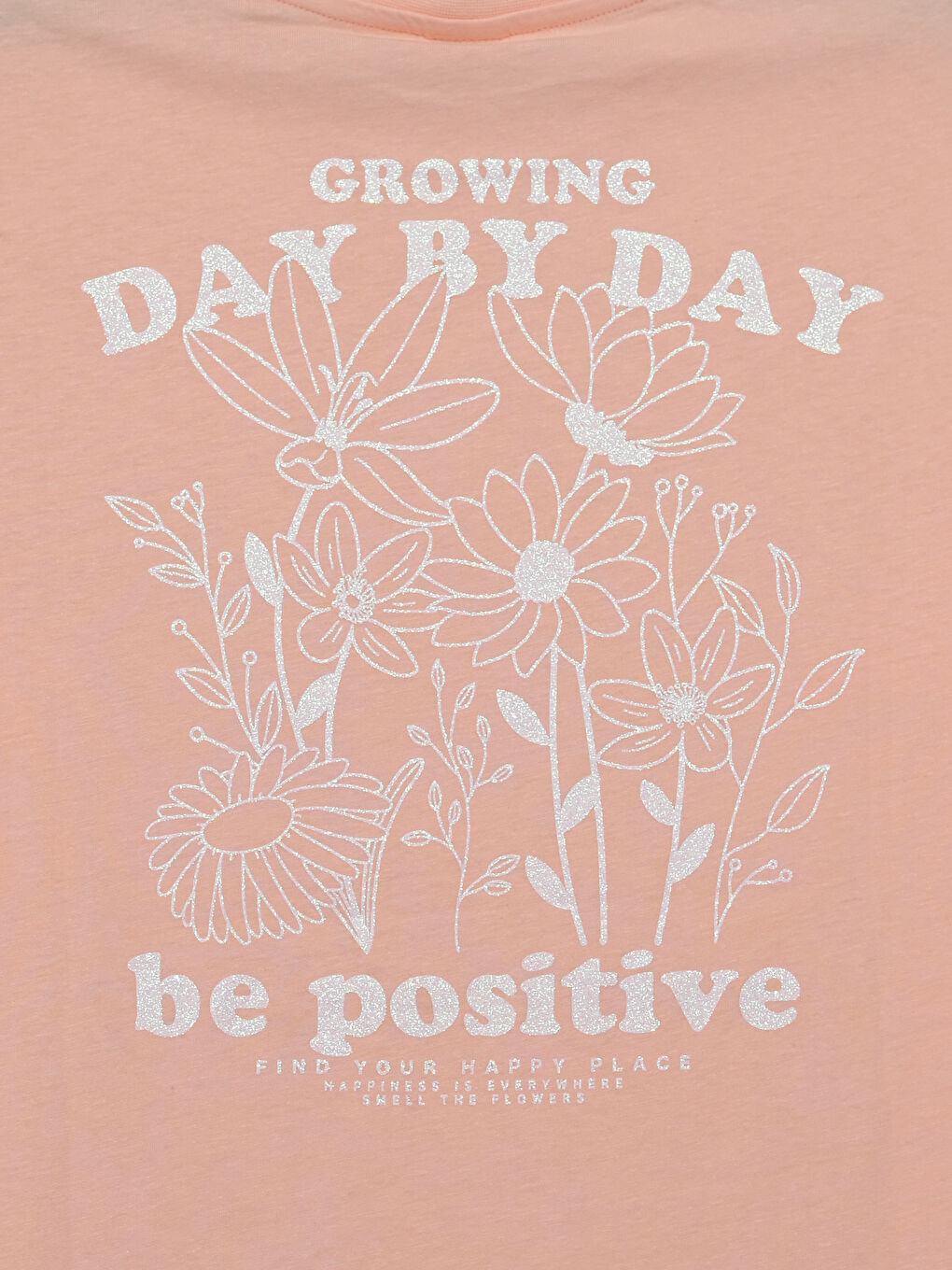 Crew Neck Floral Girls' T-Shirt -S5CB75Z4-G5P