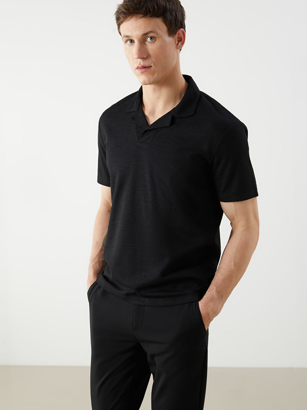 LCW Vision Polo Neck Short Sleeve Men's T-Shirt -S5CC26Z8-CVL