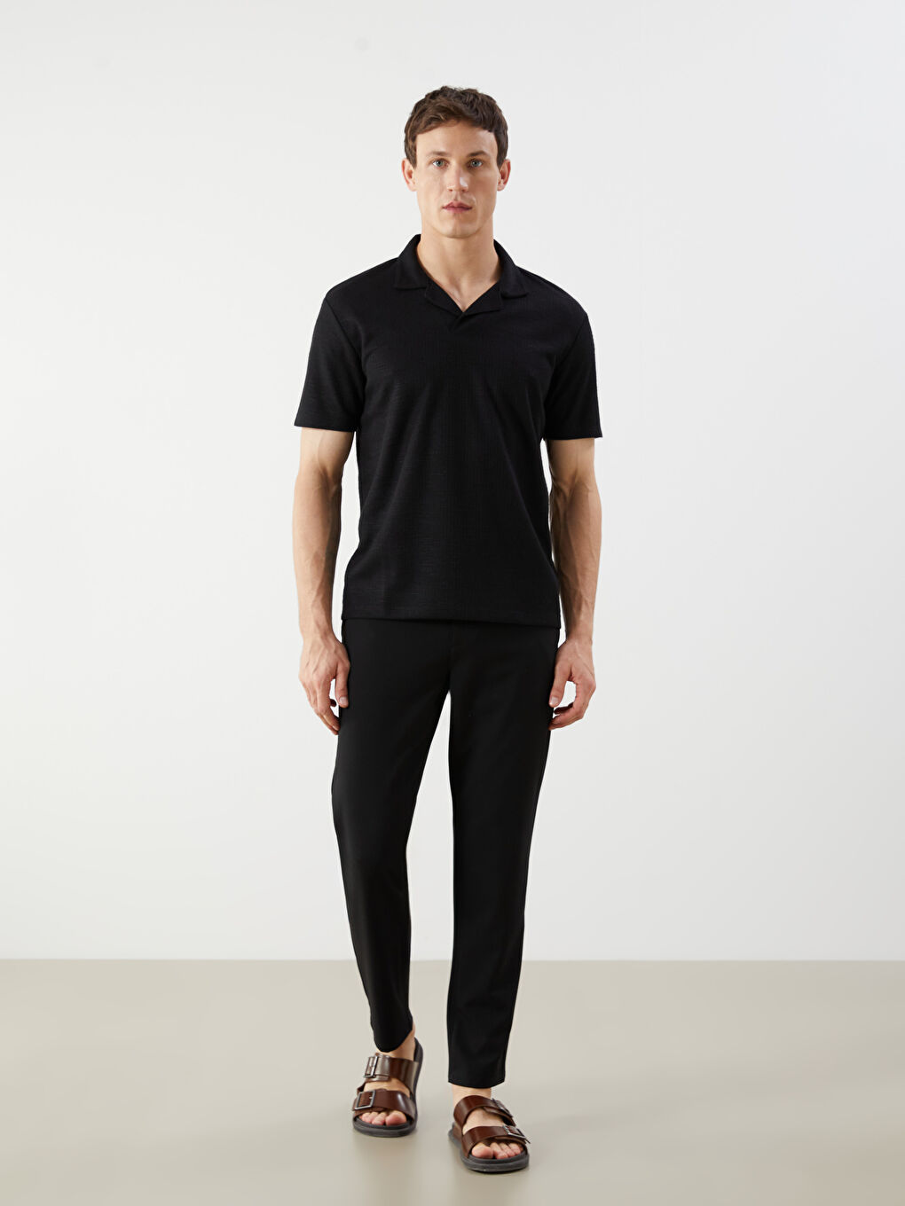 LCW Vision Polo Neck Short Sleeve Men's T-Shirt -S5CC26Z8-CVL