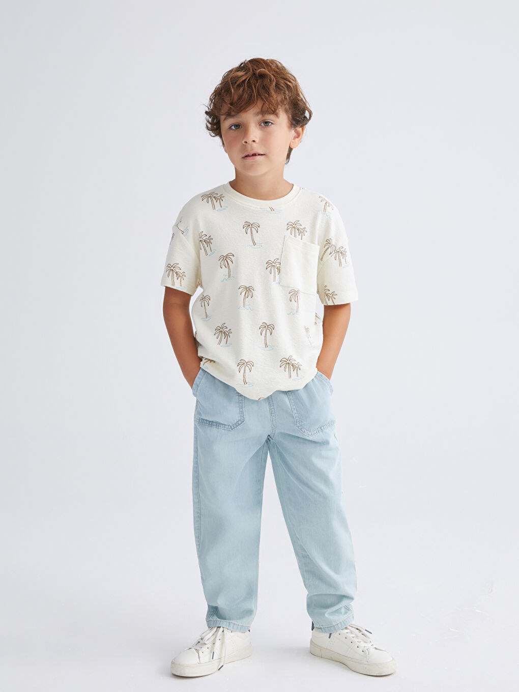 LCW Kids جینزی کەمەر لاستیکی - بەیبی بۆیز -S5CC46Z1-311