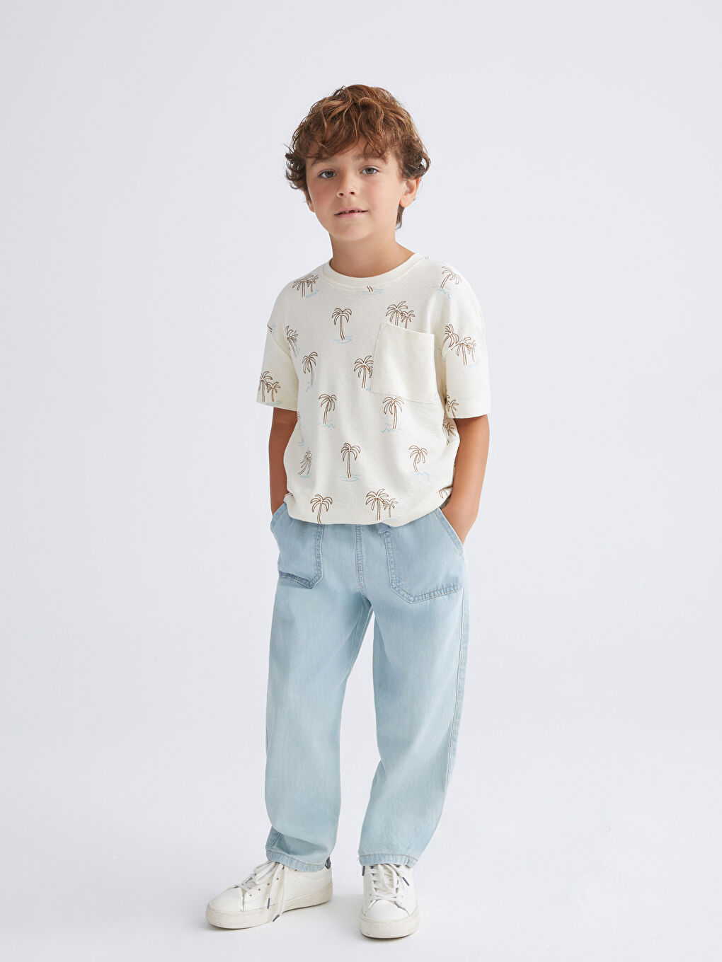 LCW Kids جینزی کەمەر لاستیکی - بەیبی بۆیز -S5CC46Z1-311