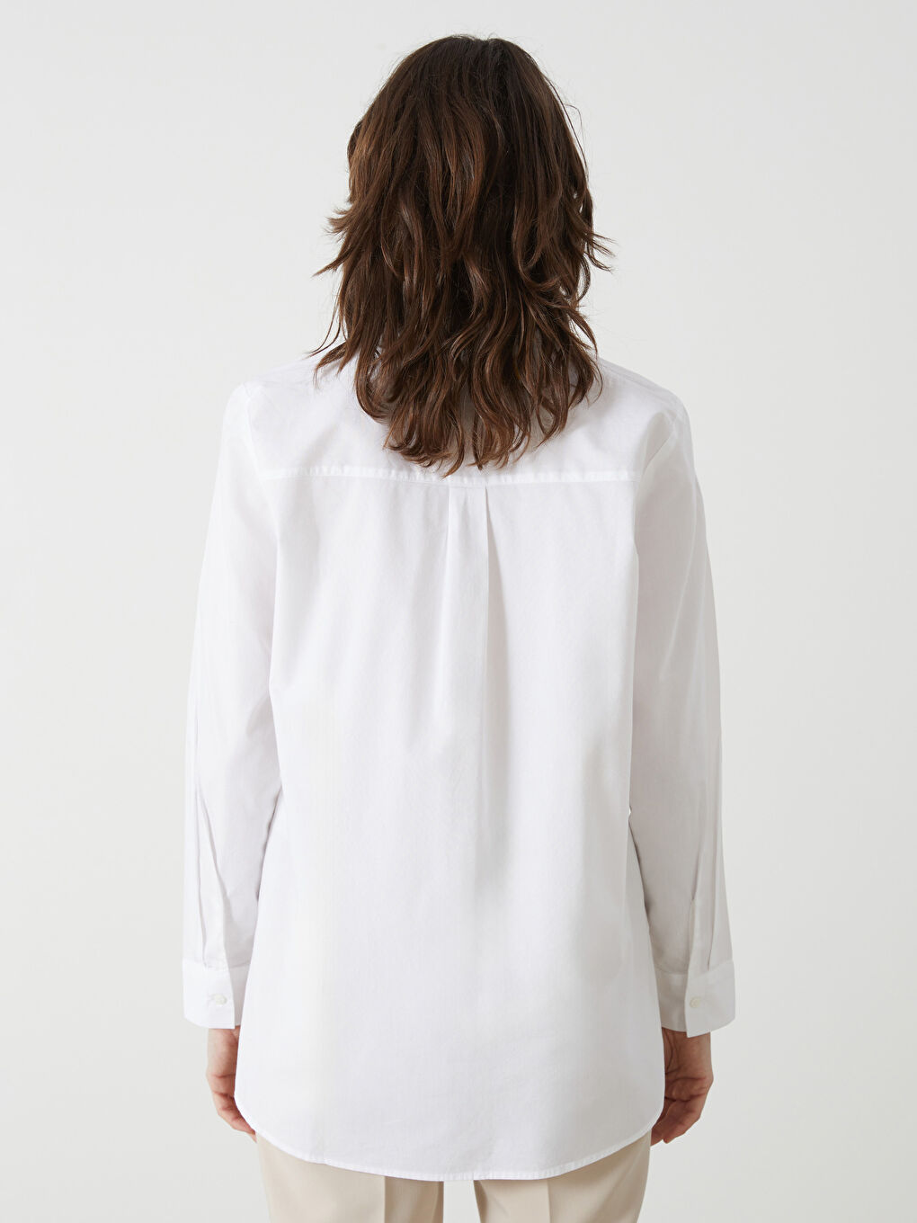 Embroidered Poplin Women's Shirt -S5CC49Z8-EEW