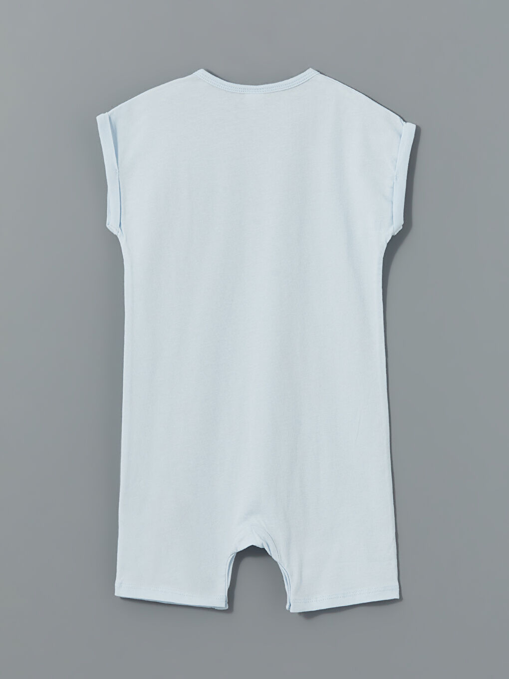 Mavi Bisiklet Yaka Erkek Bebek Penye Tulum-1