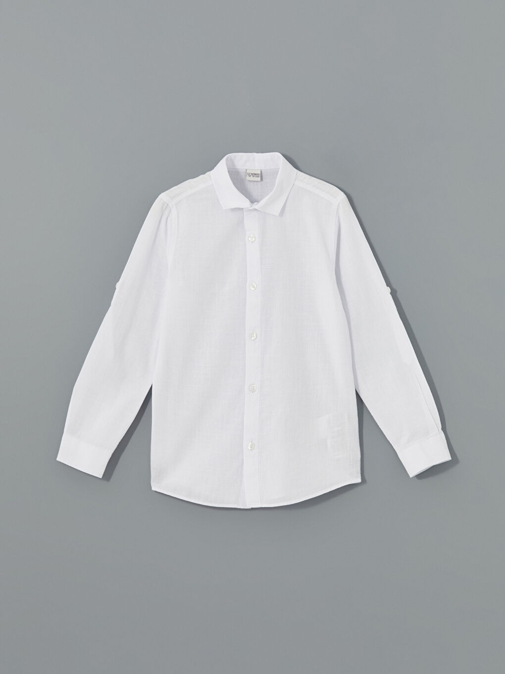 Beyaz Basic Erkek Çocuk Gömlek