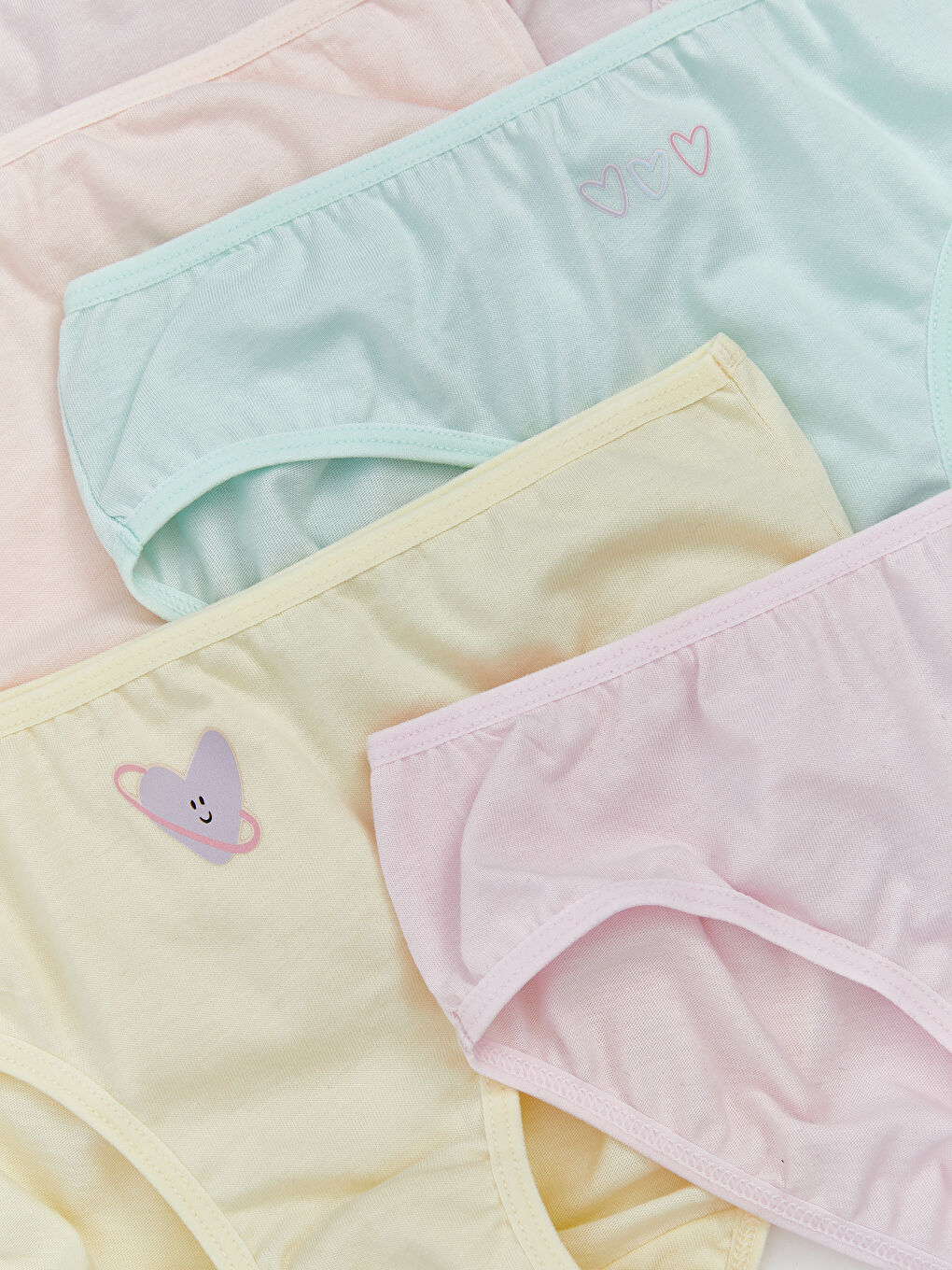 Printed Girl's Panties 5-Piece -S5CD24Z4-QWM