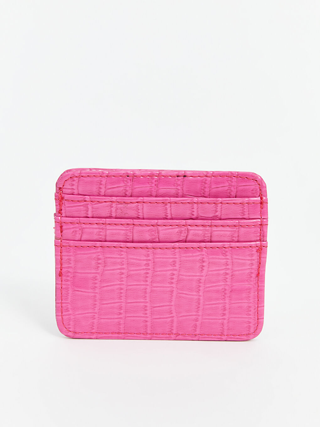 حامل بطاقات للسيدات بتأثير جلد التمساح من الجلد الصناعي