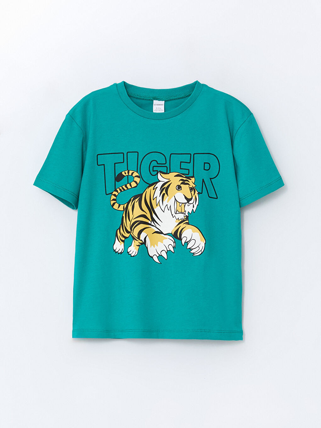 Crew Neck Printed Combed Cotton Boy's T-Shirt -S5CE26Z1-R13