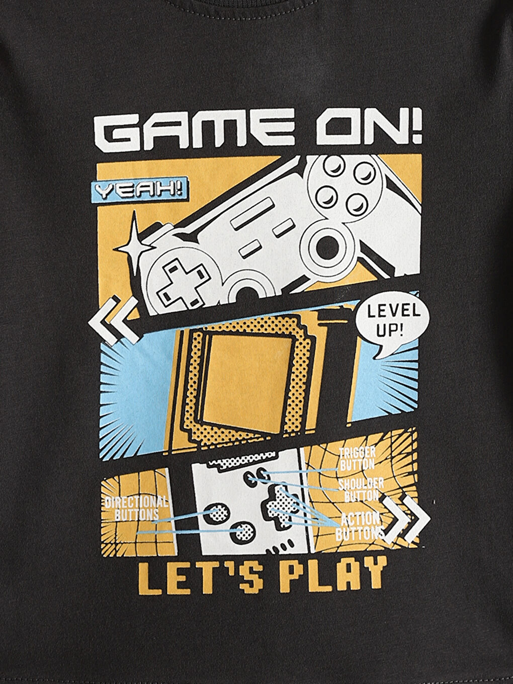 Crew Neck Printed Boy's T-Shirt -S5CE28Z1-HEF