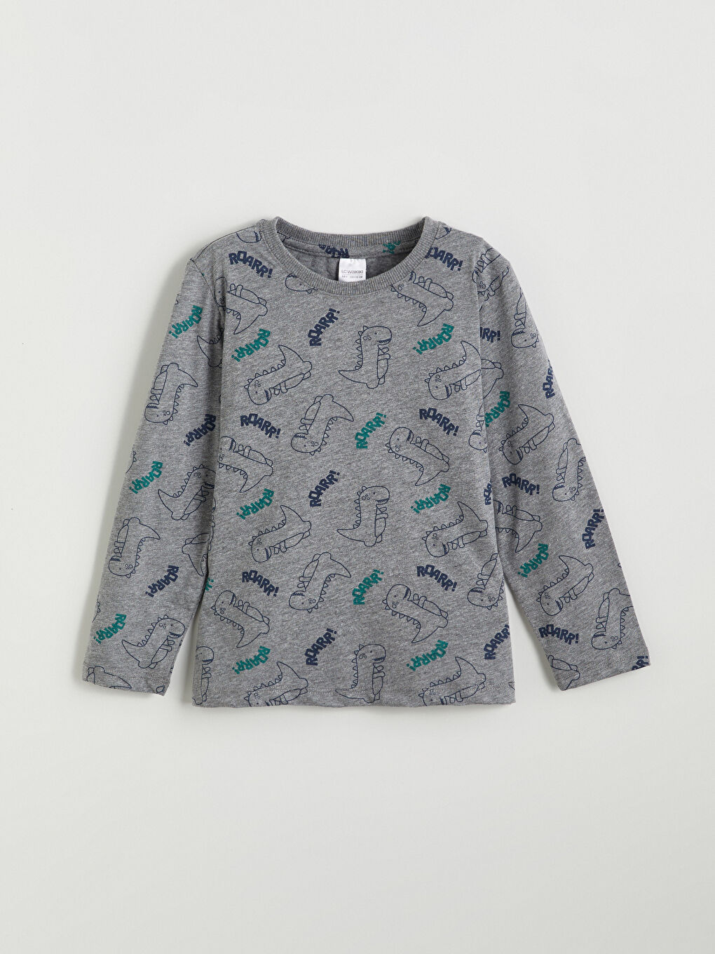 طقم بيجامة للأولاد بأكمام طويلة ومطبوع-1