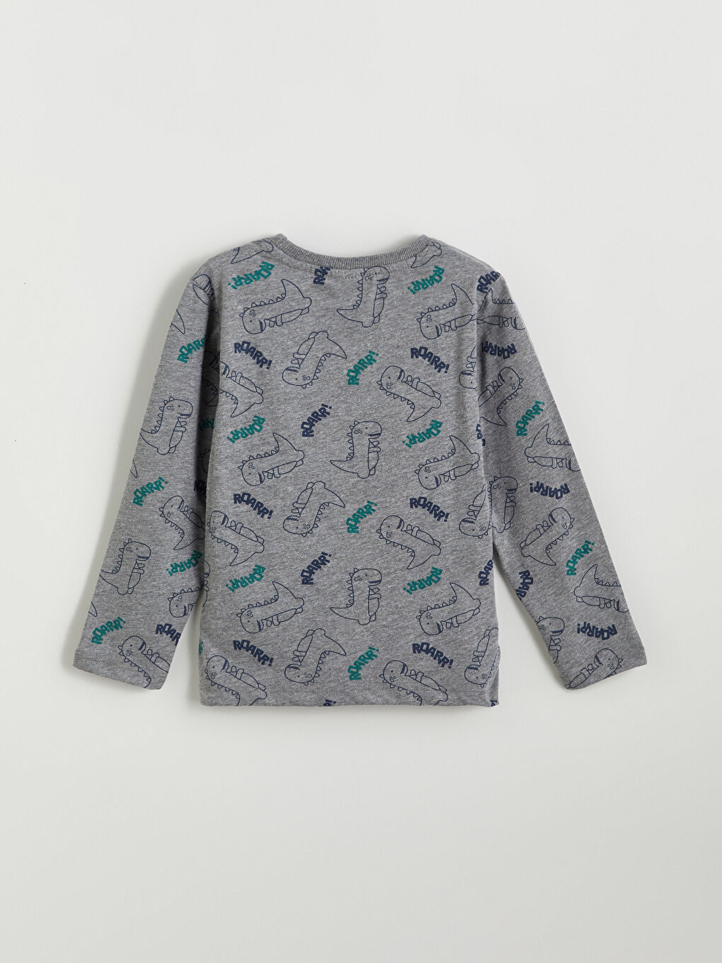 طقم بيجامة للأولاد بأكمام طويلة ومطبوع-3