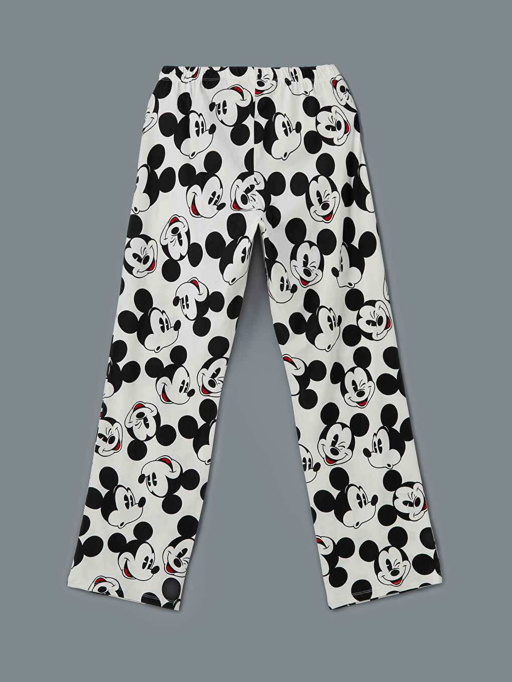 LCW Young Ekru Beli Lastikli Mickey Mouse Baskılı Kadın Pijama Altı - 5