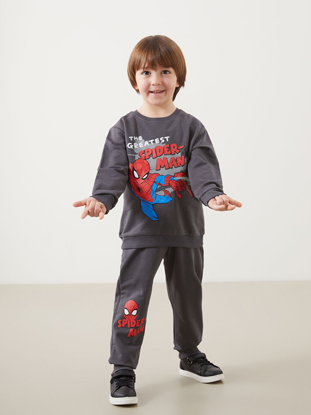Spider-Man Printed Sweatshirt And Sweatpants Set Of 2 -S5CF00Z1-HEF