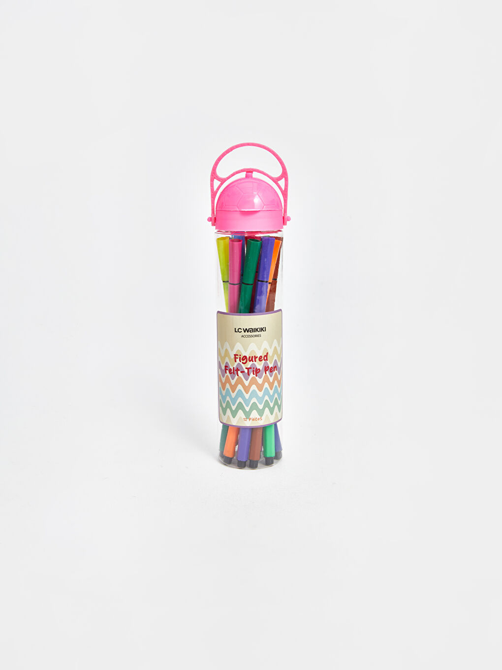 12 Parça Renkli Keçeli Kalem-1