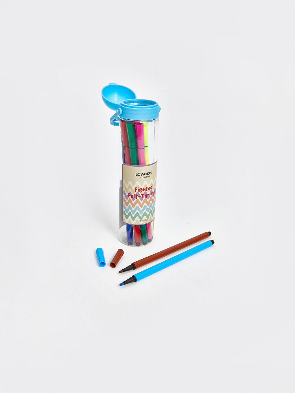 12 Parça Renkli Keçeli Kalem-3