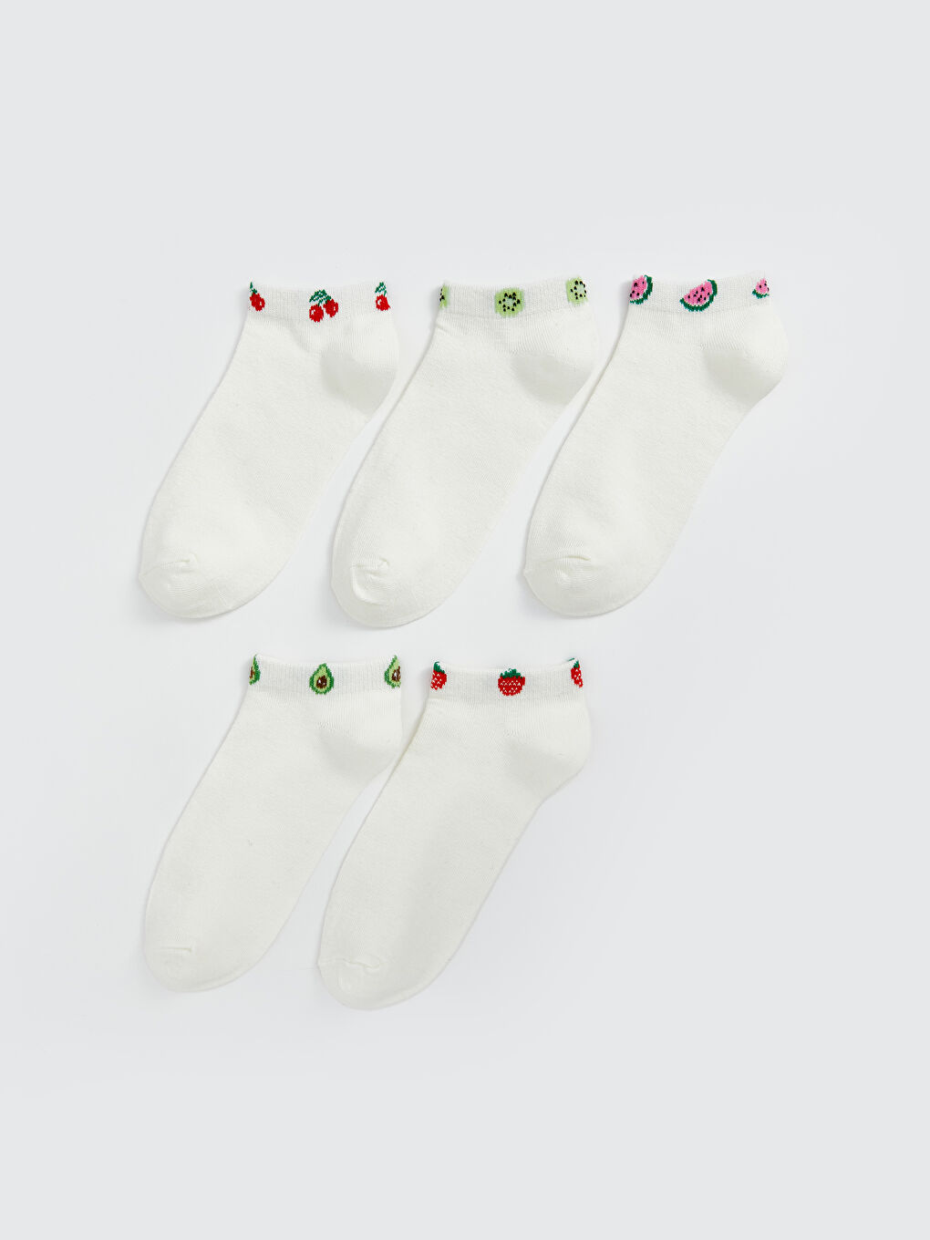 Printed Women's Trainer Socks 5 Pack -S5CF75Z8-FDU