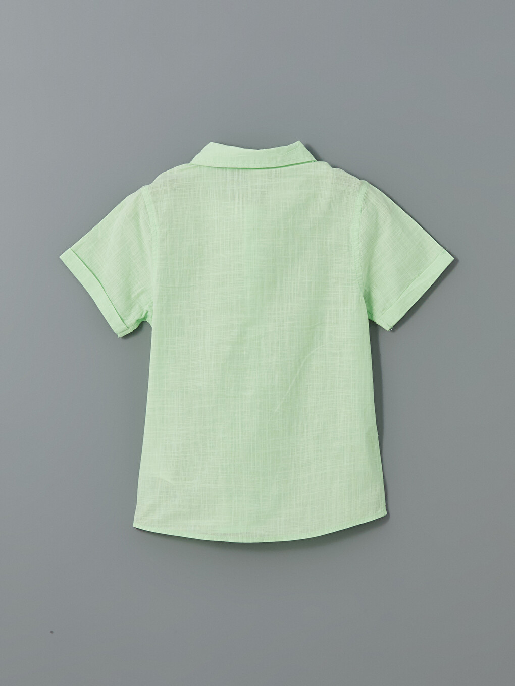 Yeşil Poplin Erkek Çocuk Gömlek-2