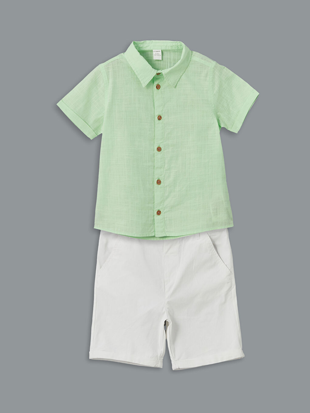 Short Sleeve Basic Baby Boy Shirt and Shorts Set of 2 -S5CG14Z1-FPU
